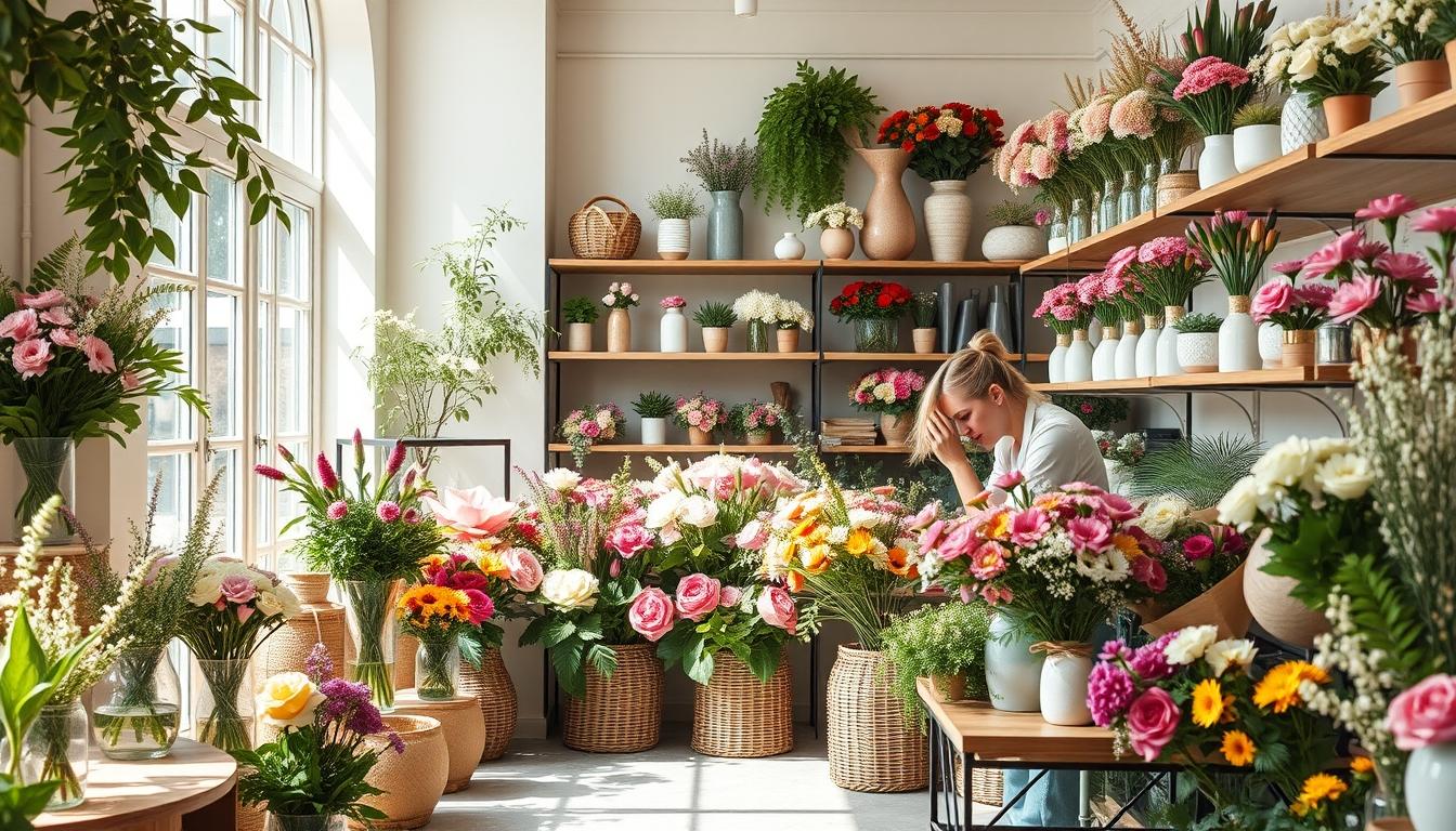 Seasonal flower arrangements